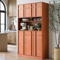 The Linear 72" Kitchen Pantry | Classic Cherry Tall Storage Cabinet